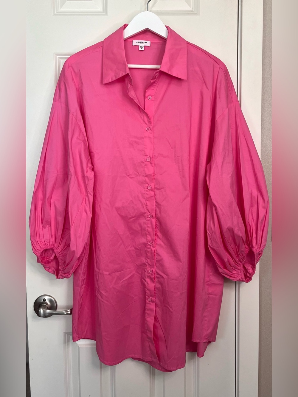 Anniewear Los Angeles Balloon Sleeve Shirt Dress
NWOT